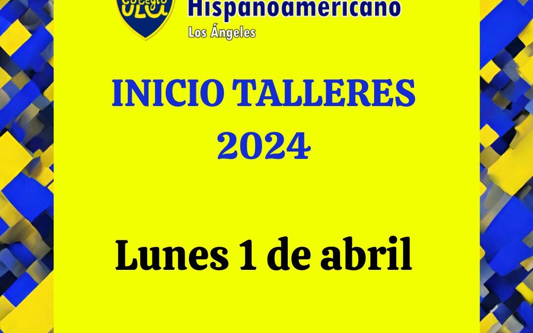 Horario Talleres Extraescolares 2024