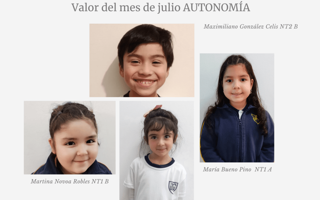 CUADRO DE HONOR DEL MES JULIO: AUTONOMÍA