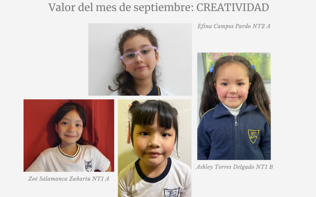 CUADRO DE HONOR DEL MES SEPTIEMBRE: CREATIVIDAD