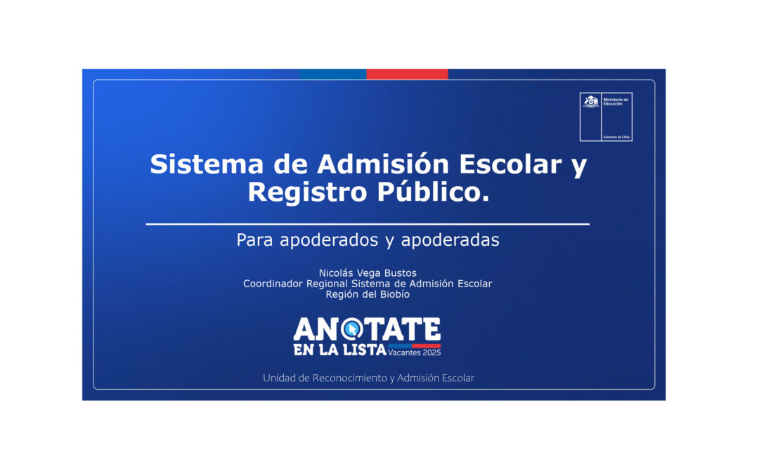 Sistema de Admisión Escolar 2025